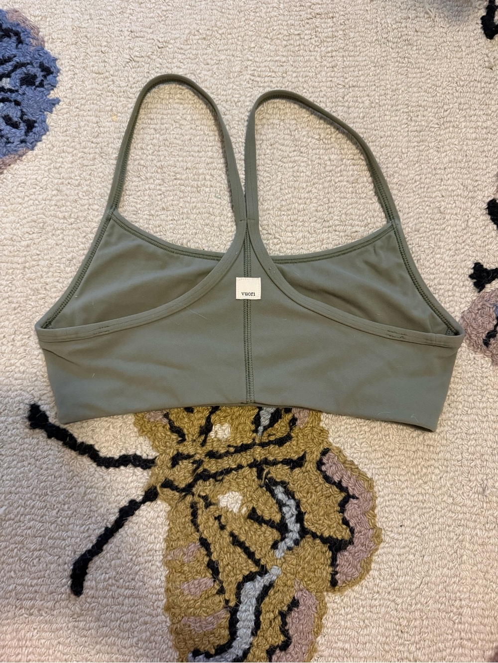 Vuori Women's AllTheFeels™ Bra in Pistachio - Picture 6 of 7